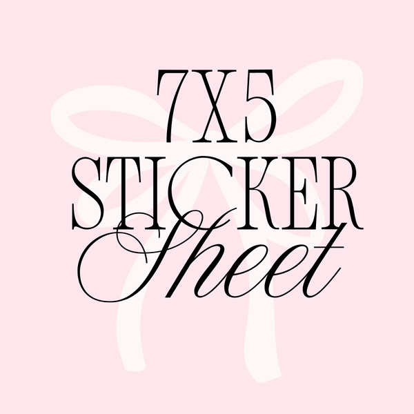 7x5 sticker sheet