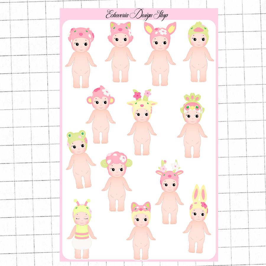 Cherry Blossom Sonny Sticker Sheet