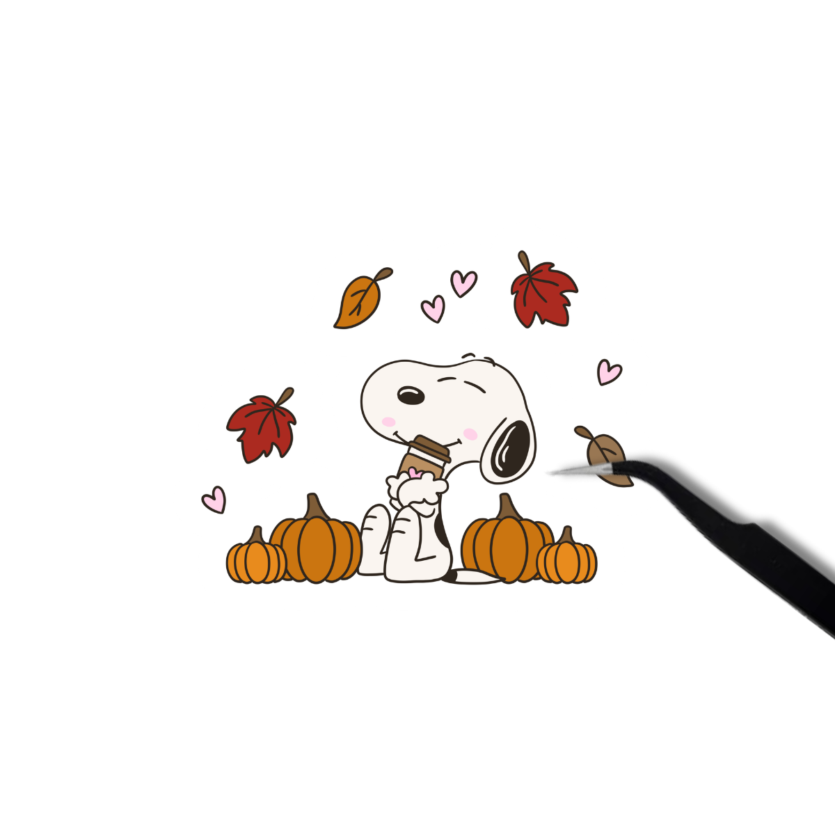 Snoopy fall sticker