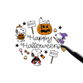 Happy Halloween Snoopy sticker