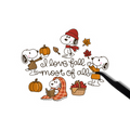 Snoopy I love fall most of all sticker