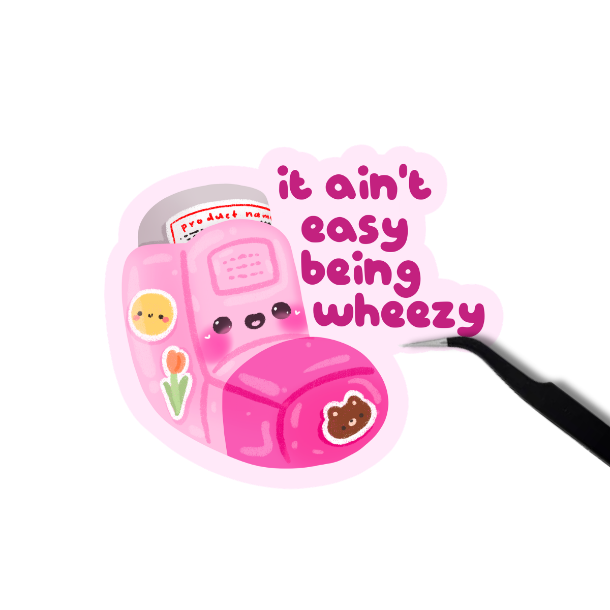 It ain't easy being wheezy sticker