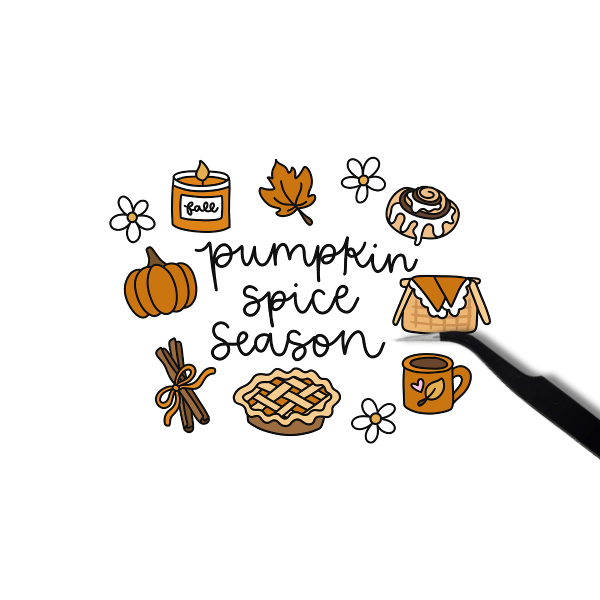 Pumpkin spice season sticker