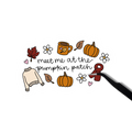 Meet me at the pumpkin patch sticker