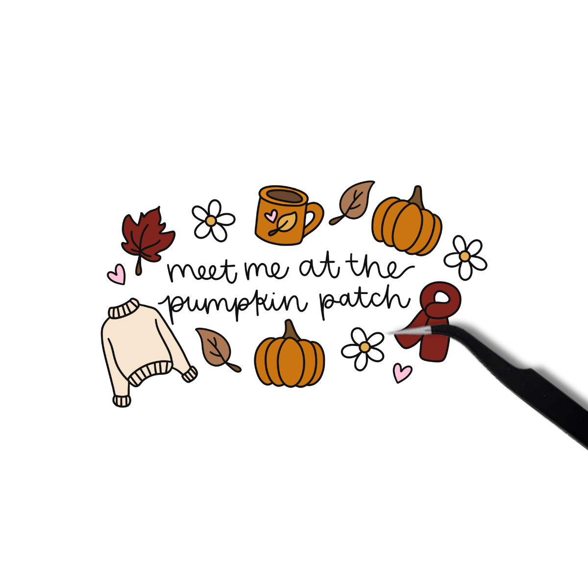 Meet me at the pumpkin patch sticker