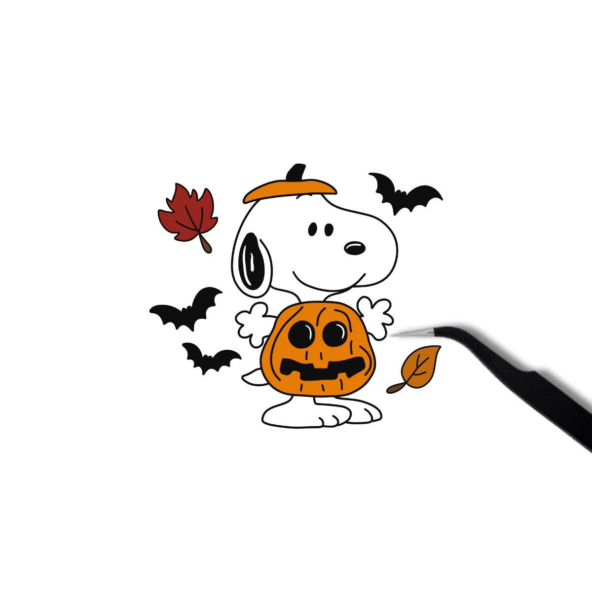 Snoopy pumpkin sticker