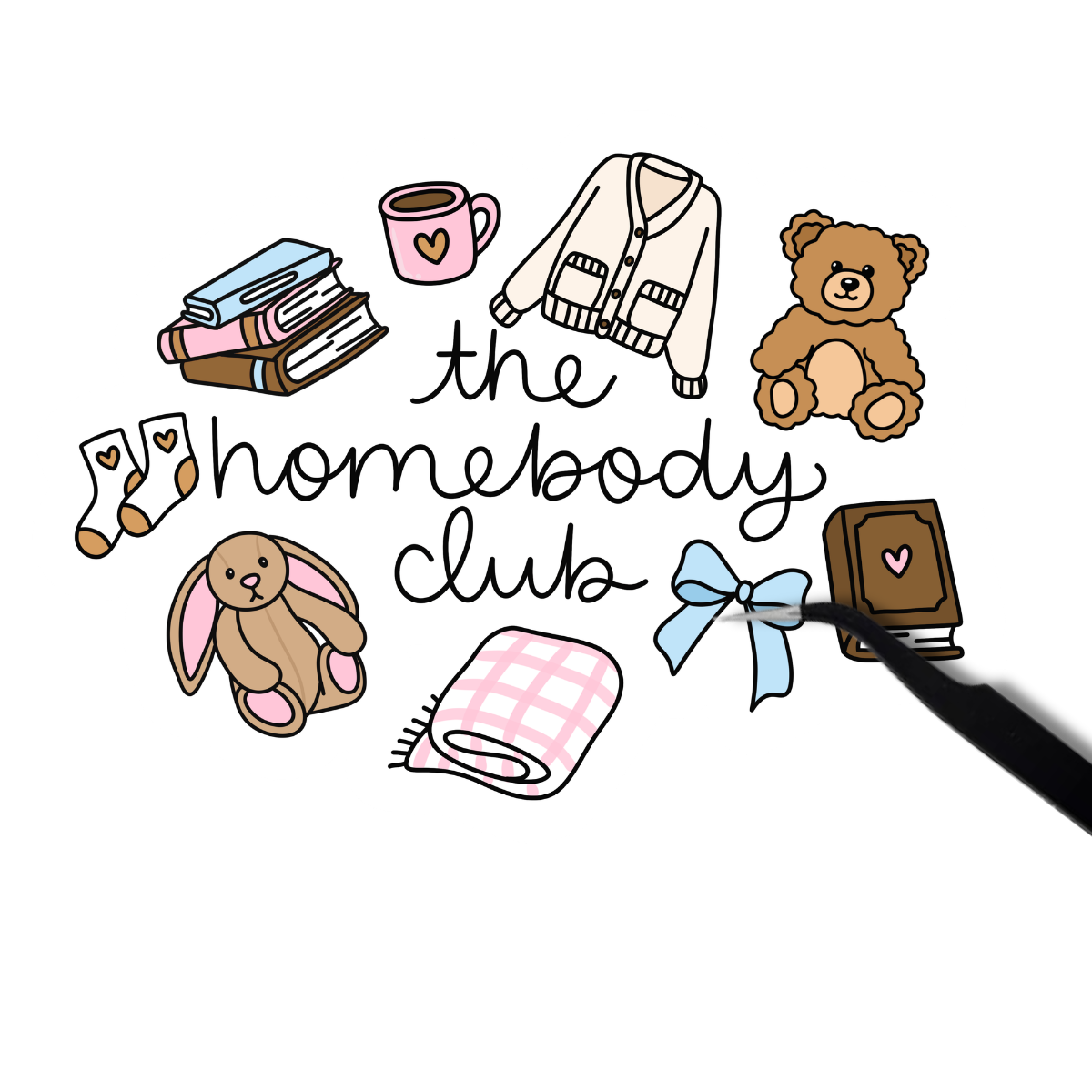Homebody Club sticker