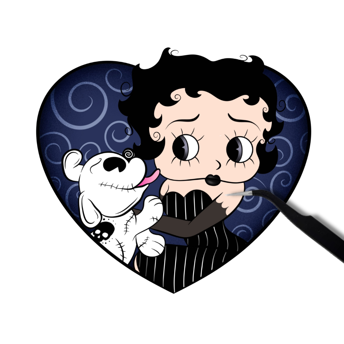 Goth Betty sticker