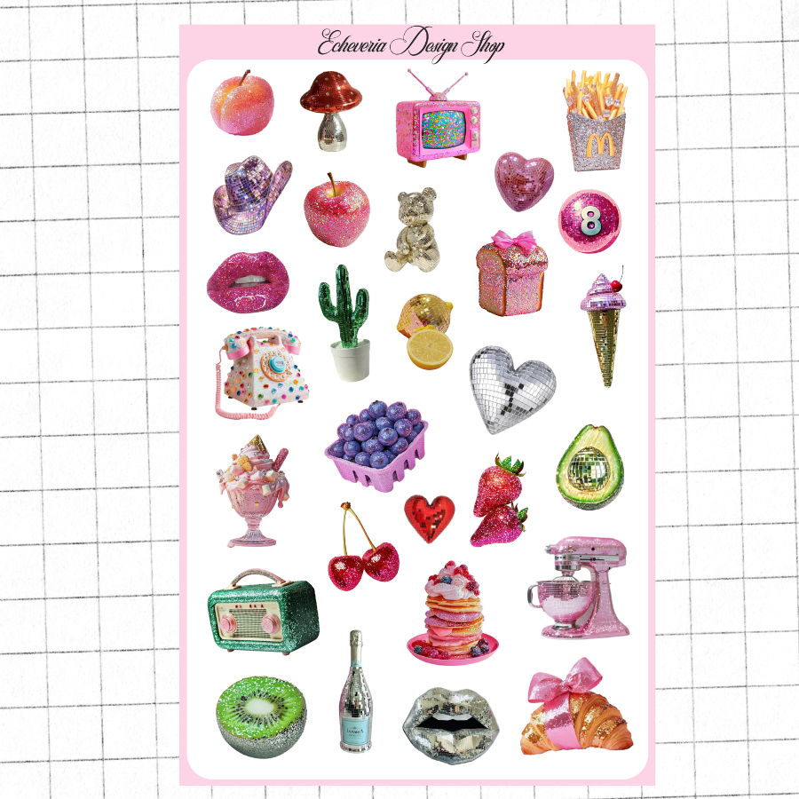 Sparkling Elements Sticker Sheet
