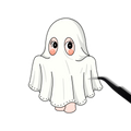 Ghost Kewpie Sticker