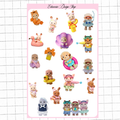 Critter Summer Sticker Sheet