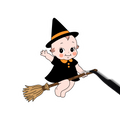 Kewpie Witch Sticker