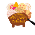 Pan dulce hoy cardio mañana Sticker