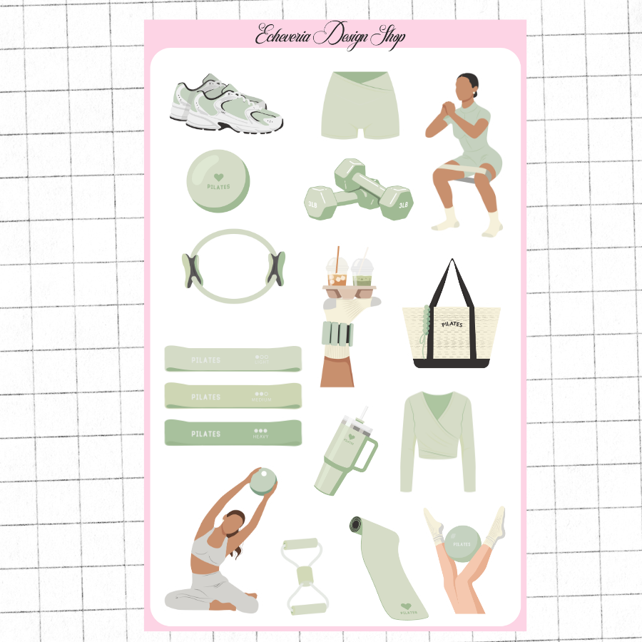 PIlates Sticker Sheet