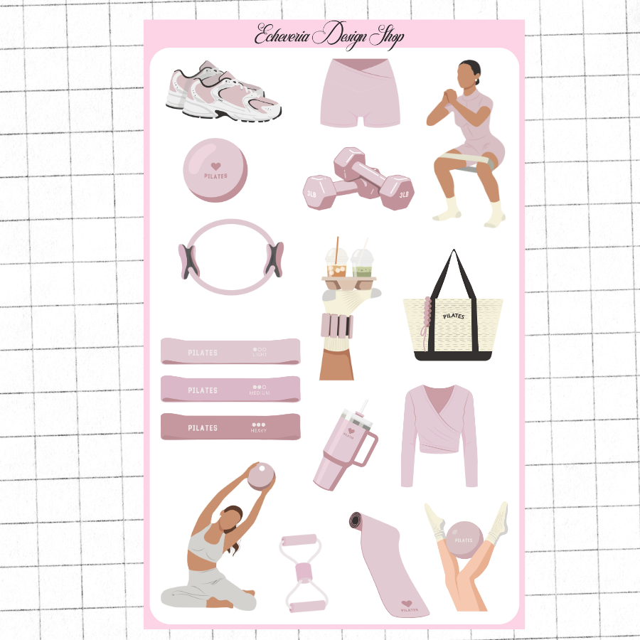 PIlates Sticker Sheet