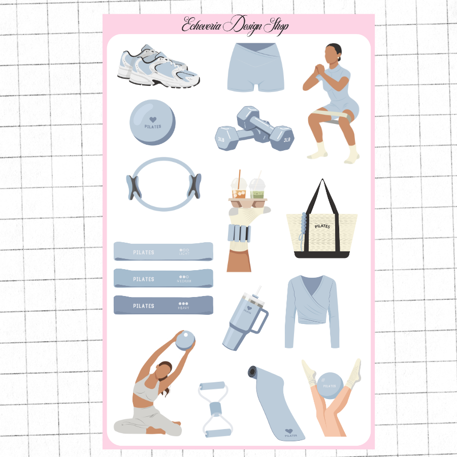PIlates Sticker Sheet