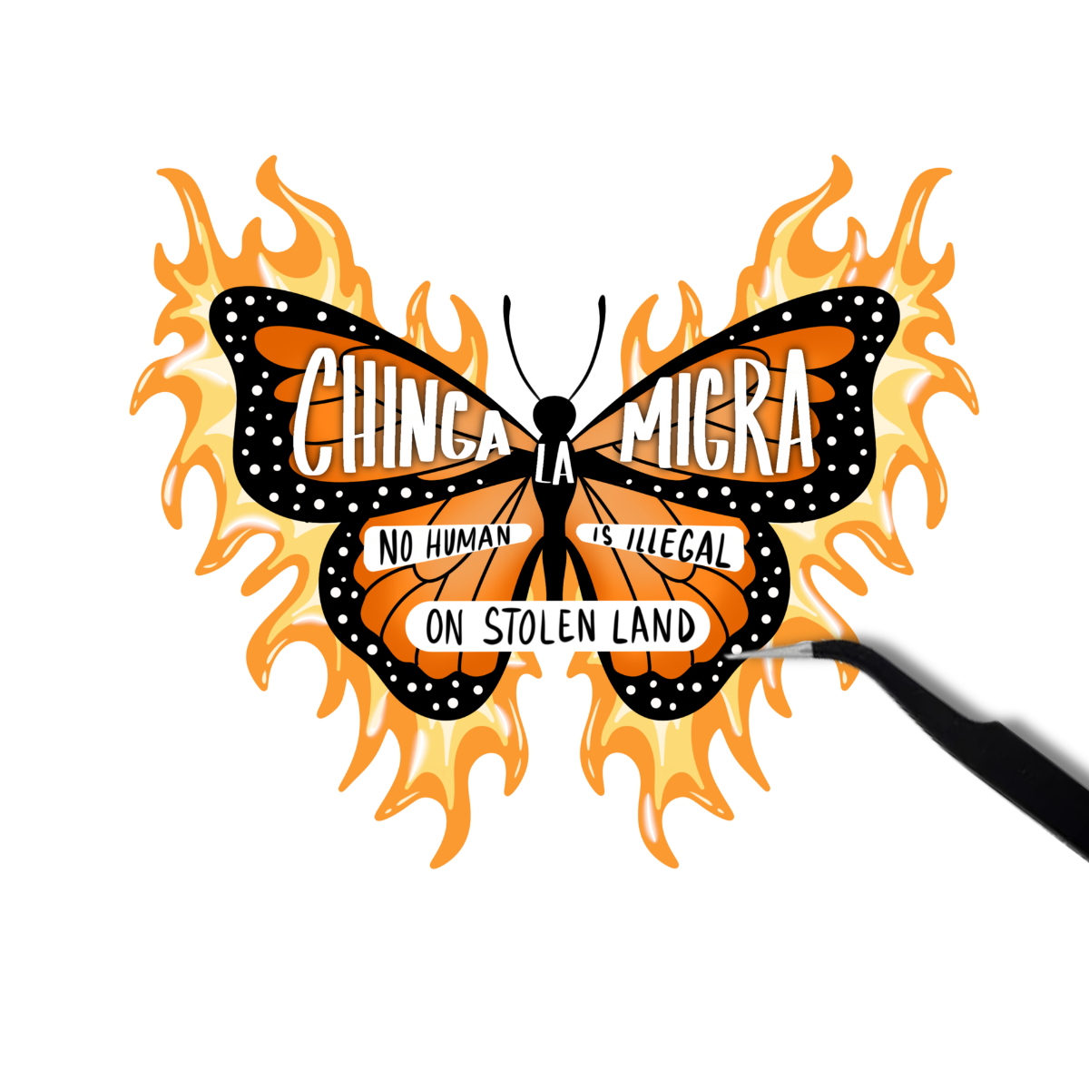 Chinga la Migra Sticker