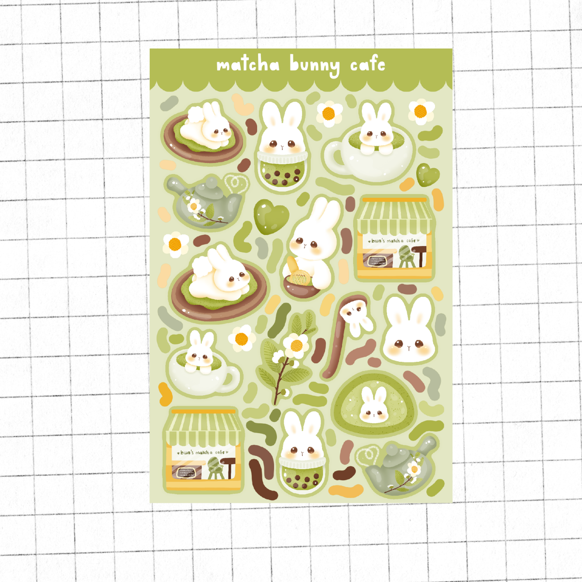 Matcha Sticker Sheet
