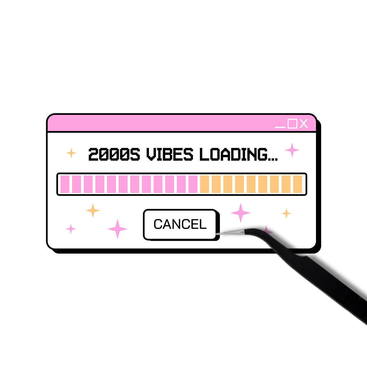 2000d Vibes loading sticker
