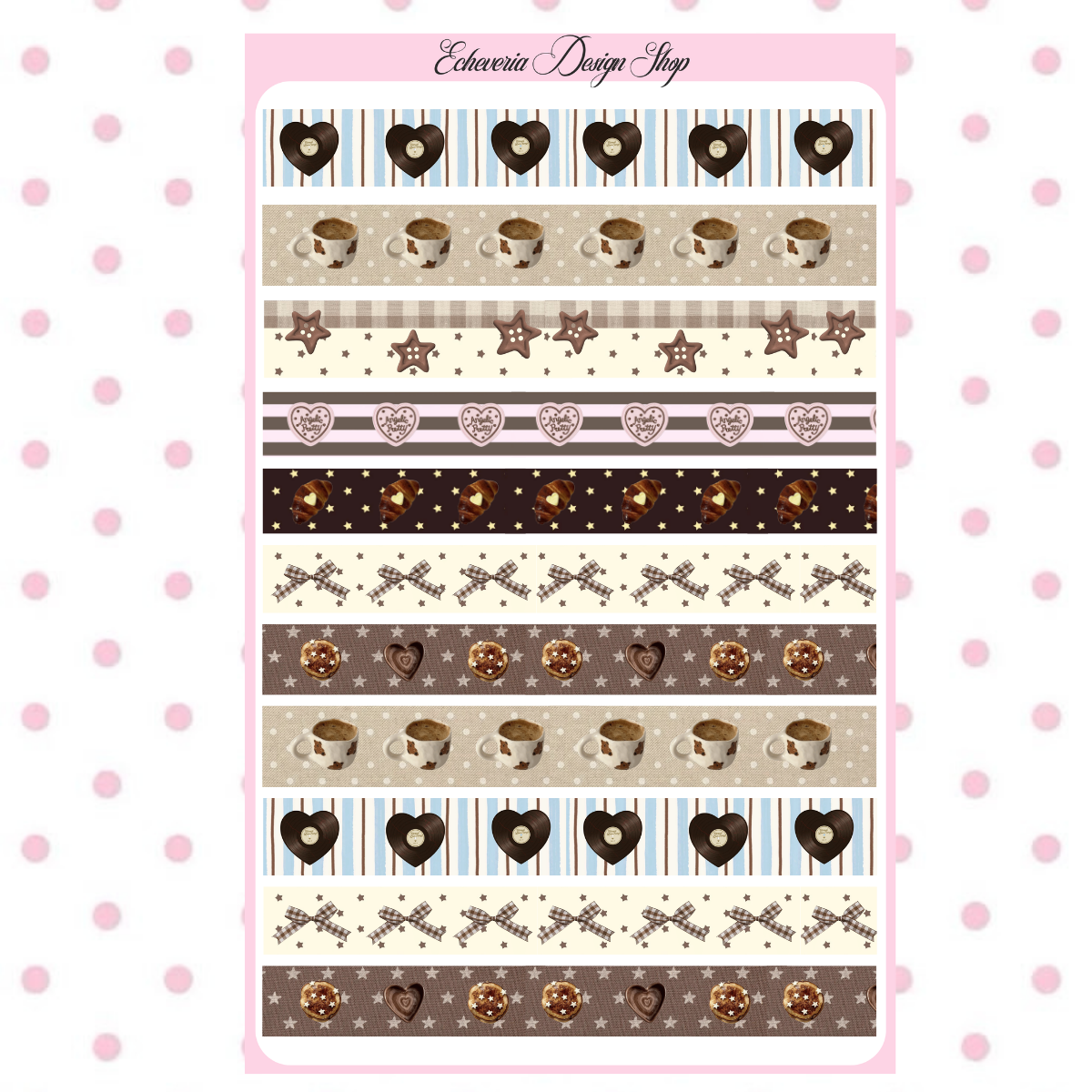 Washi Strip Sticker Sheet