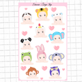 Resting Sonny Animal Sticker Sheet