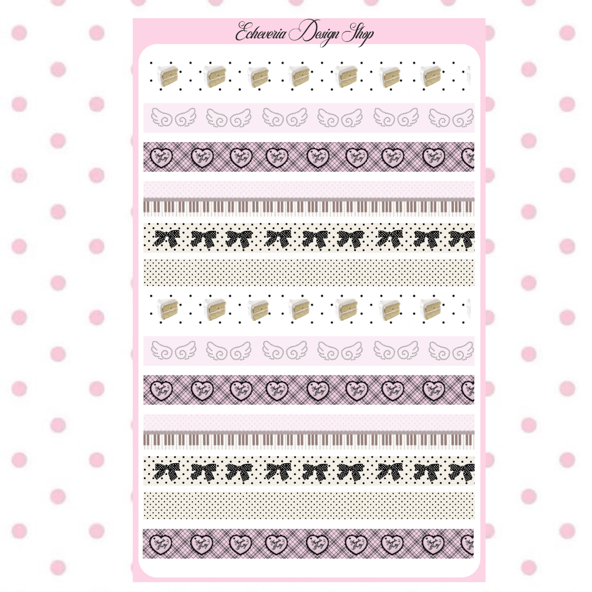 Washi Strip Sticker Sheet Version 2