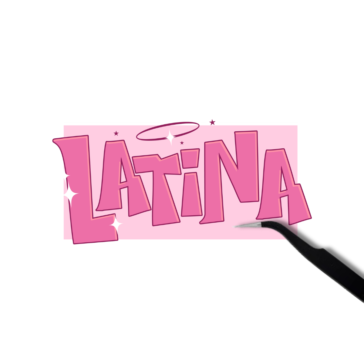 Pink Latina Sticker
