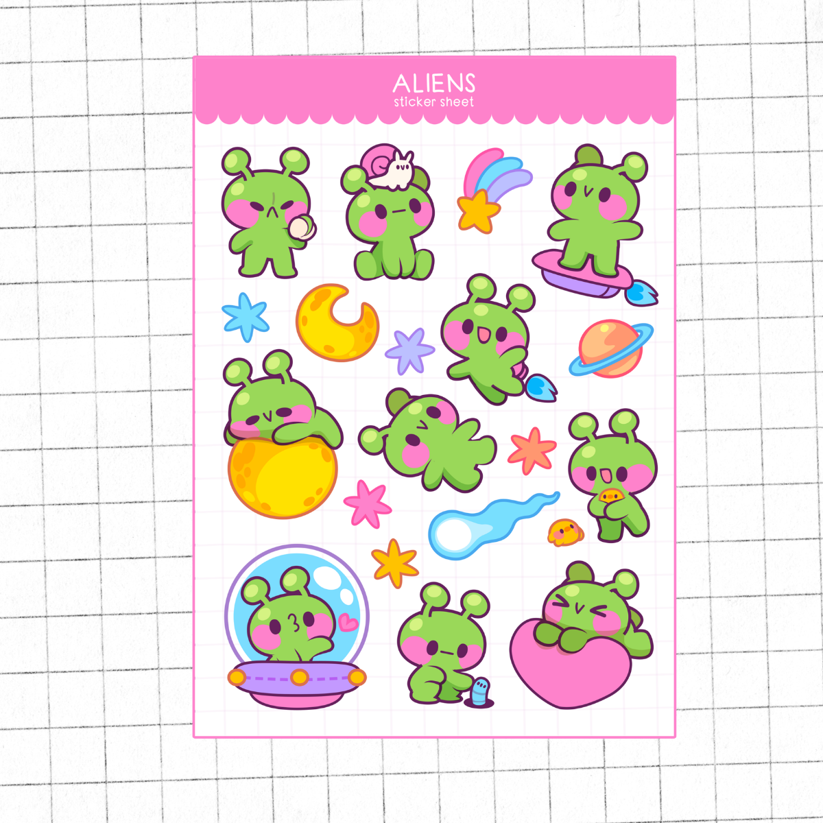 Alien Sticker Sheet