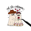 A la antiguita Sticker