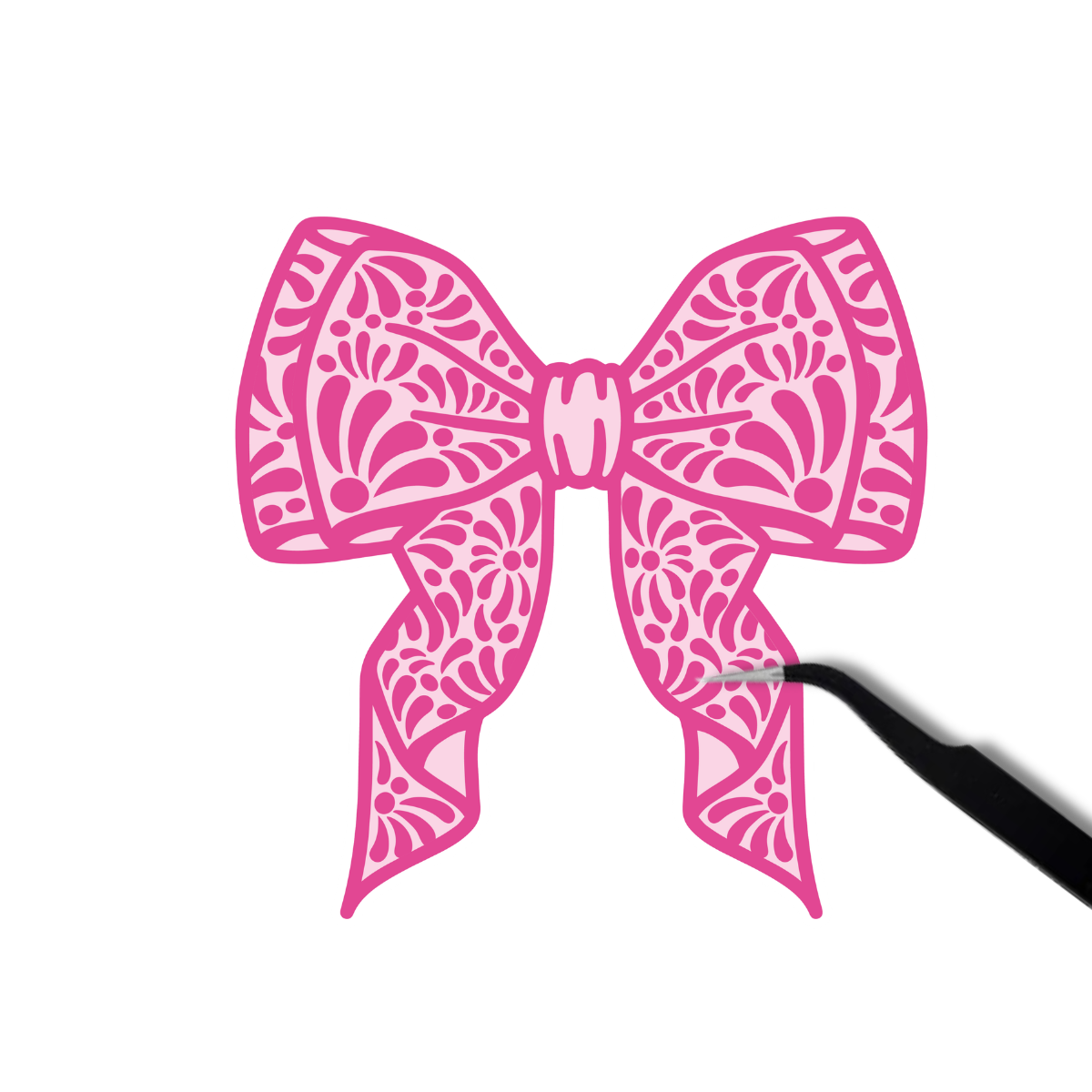 Talavera Pink Bow Sticker