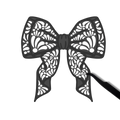 Talavera Black Bow Sticker