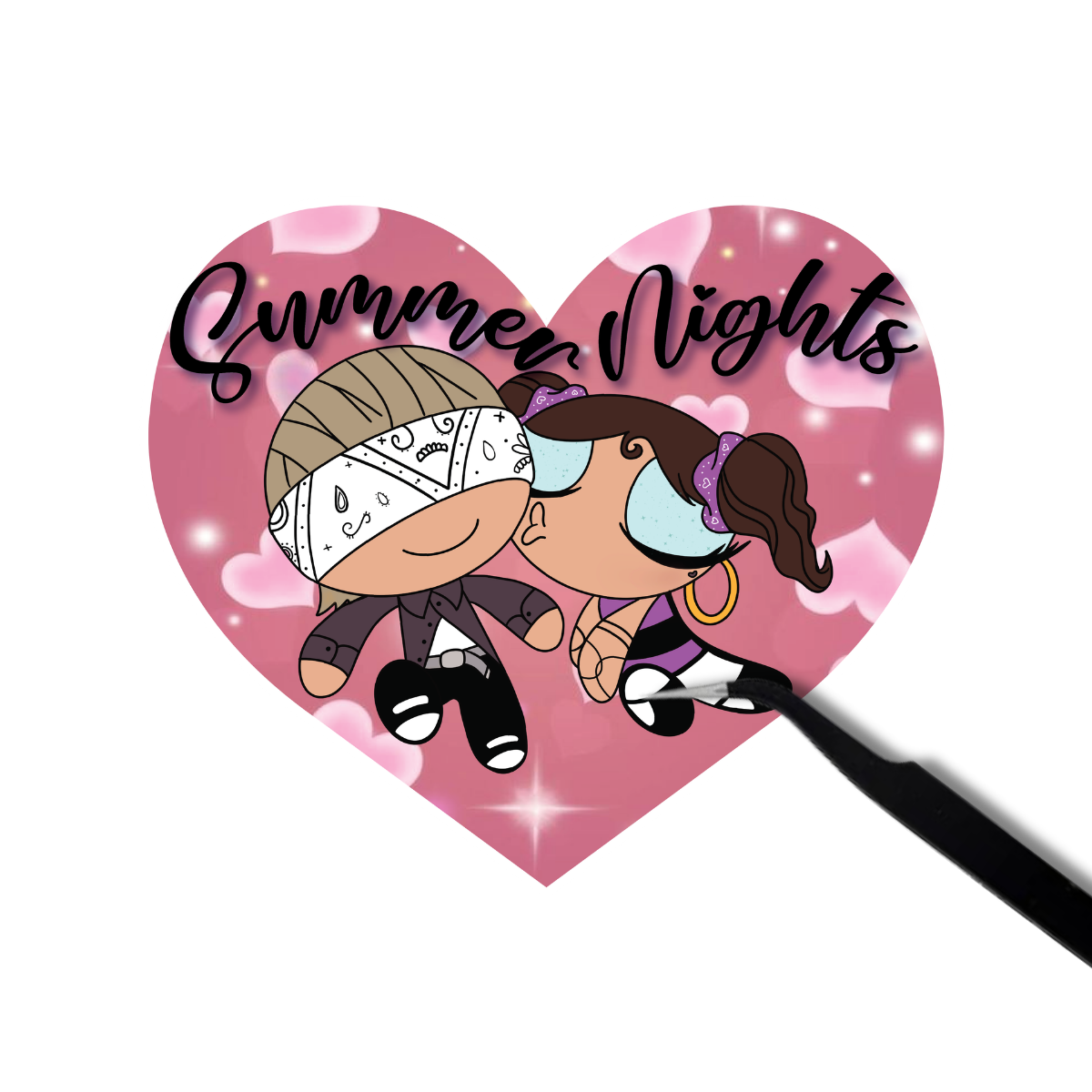 Summer Nights Chicano Sticker