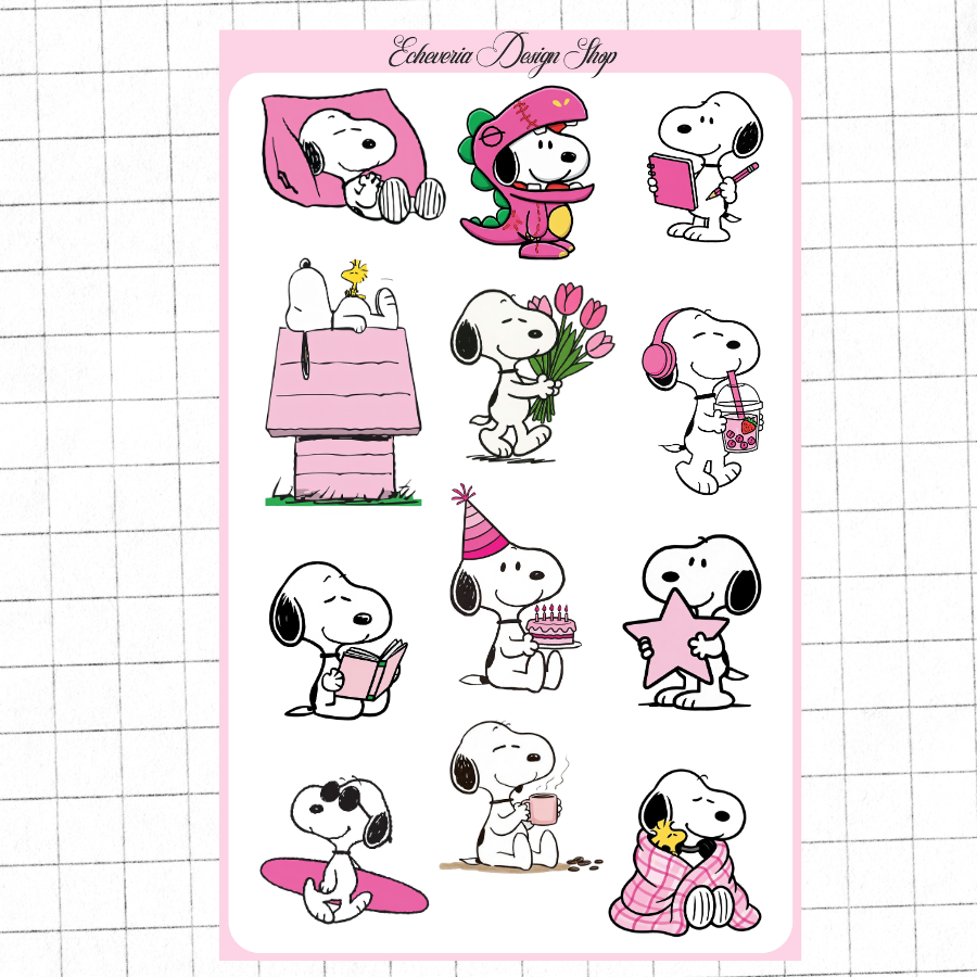 Snoopy Sticker Sheet