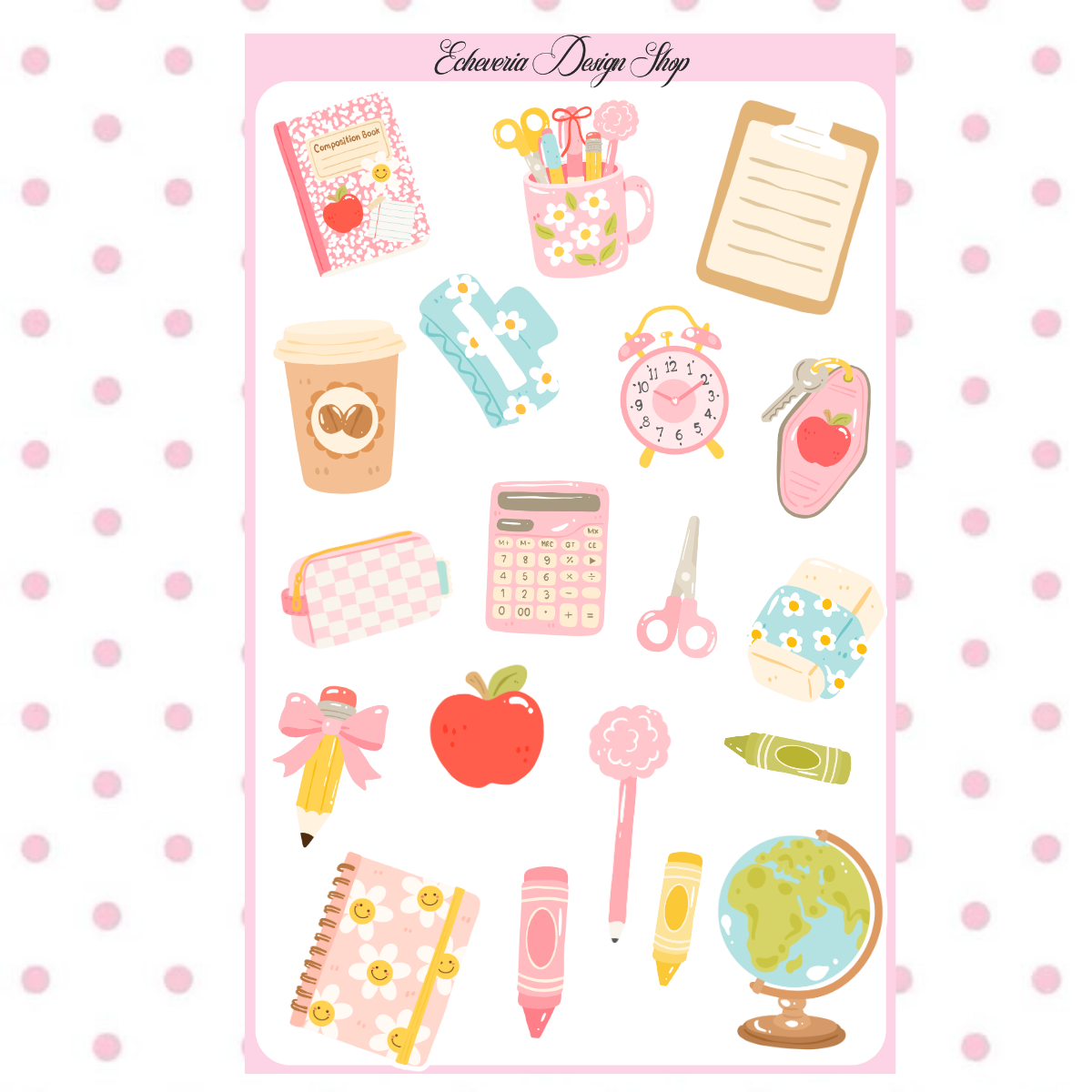Back to School Sticker Sheet