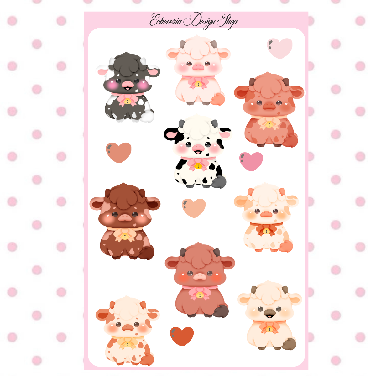 Highland Cow Sticker Sheet