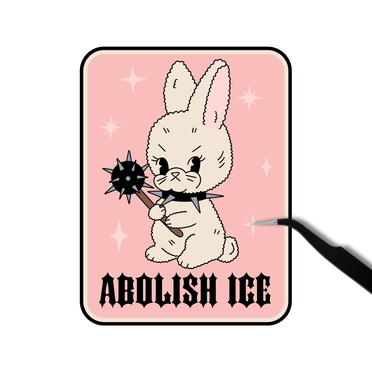 Punk Abolish Ice Sticker
