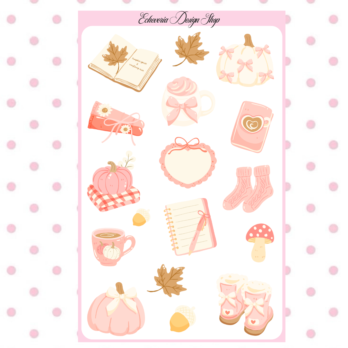 Fall Coquette Sticker Sheet
