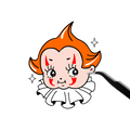 Kewpie Spooky Sticker