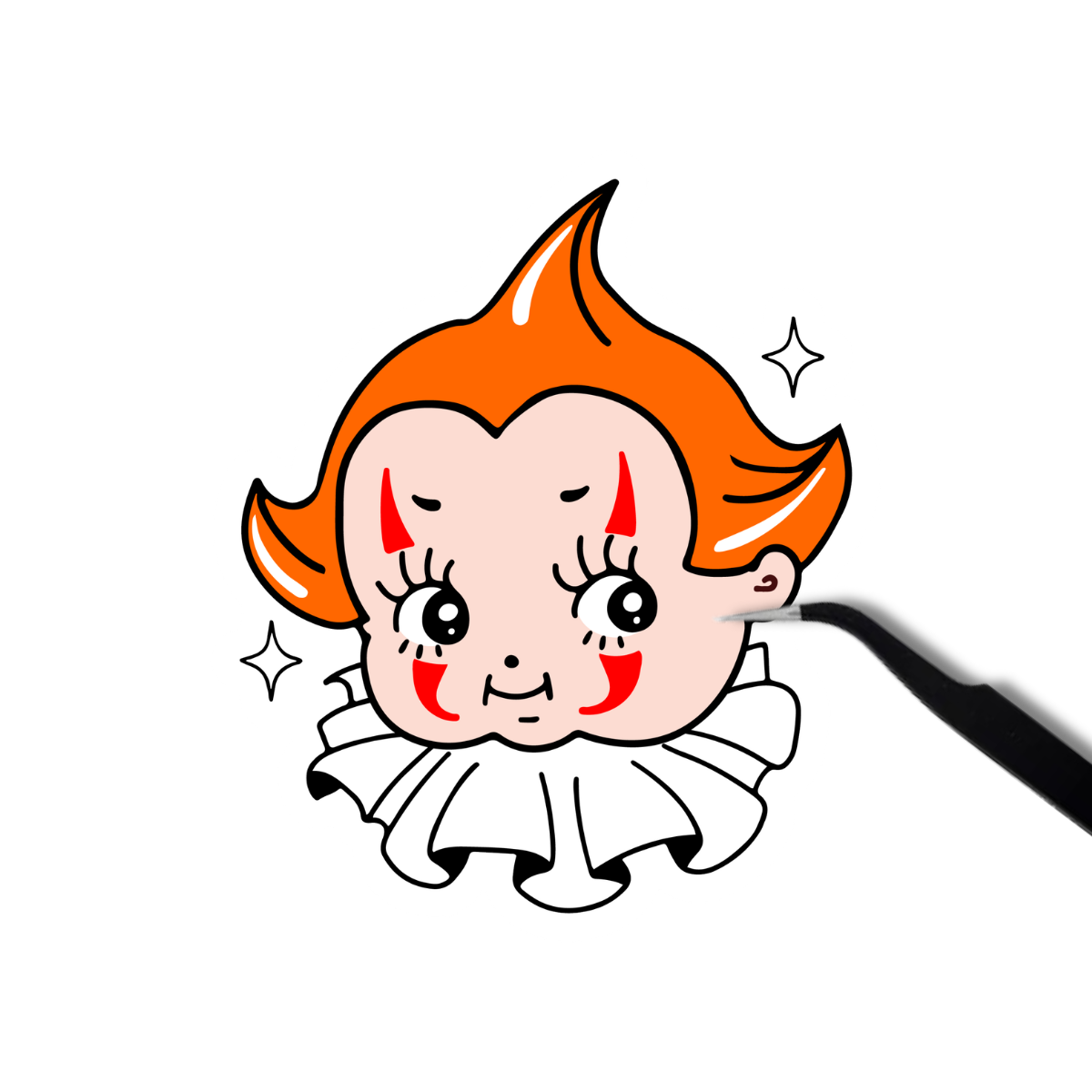 Kewpie Spooky Sticker