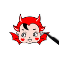 Kewpie Devil Sticker