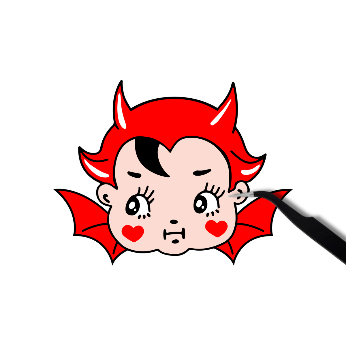 Kewpie Devil Sticker