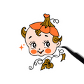 Fall Kewpie Sticker