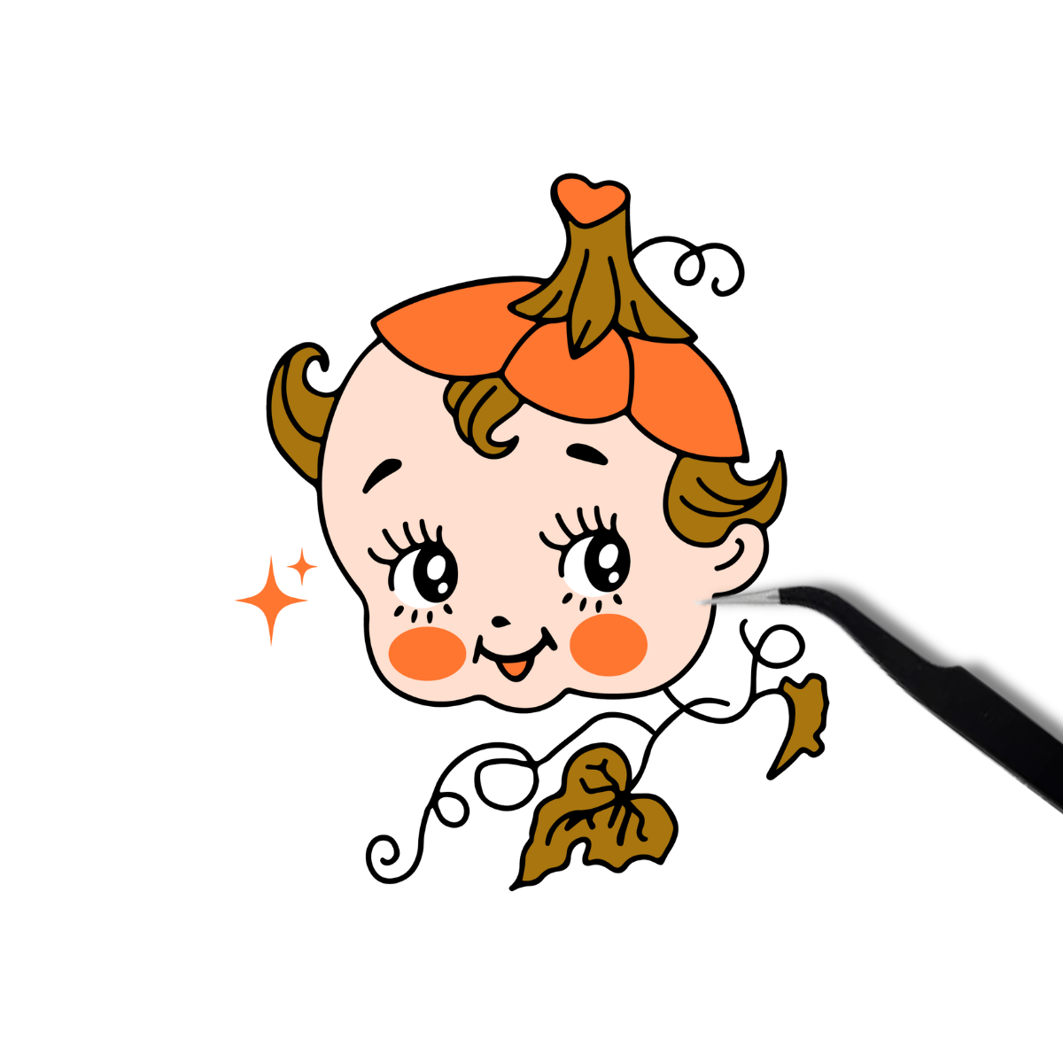 Fall Kewpie Sticker