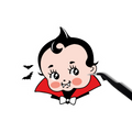 Vampire Kewpie Sticker