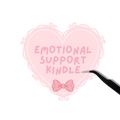 Emotional Support Kindle Sticker