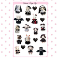 Goth Critter Sticker Sheet