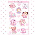 Kawaii Chibi Anime Sticker Sheet
