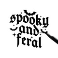 Spooky and feral sticker