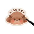 Side eye sticker