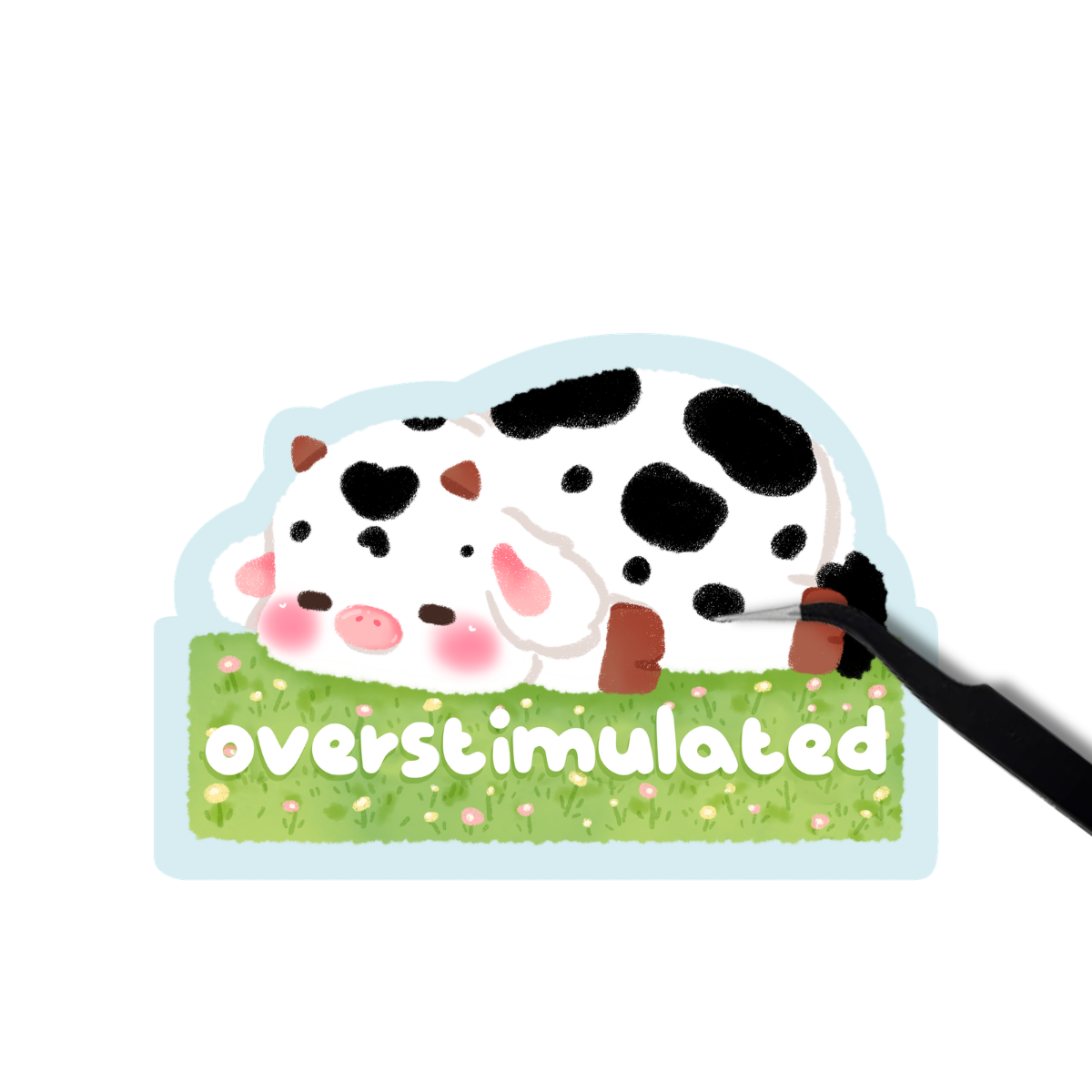 Overstimulated sticker